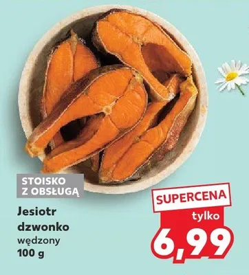 Jesiotr dzwonko wędzony promocja w Kaufland