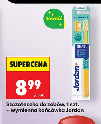 Szczoteczka do zębów Jordan z wymienną końcówką promocja w Biedronka