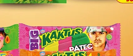 Lody Big Kaktus Patec truskawkowy promocja w Biedronka