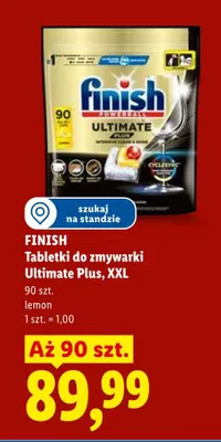 Tabletki do zmywarki Finish Ultimate Plus XXL lemon promocja w Lidl