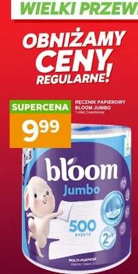 Ręcznik papierowy Bloom Jumbo 2-warstwowy promocja w Stokrotka