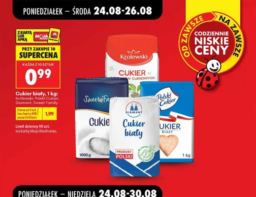 Cukier biały Diamant promocja w Biedronka