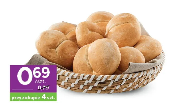 Bułka rożyczka promocja w Stokrotka