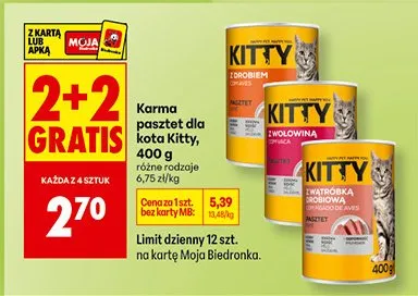 Karma pasztet dla kota Kitty promocja w Biedronka