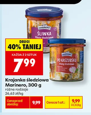 Krajanka śledziowa śliwka Marinero promocja w Biedronka