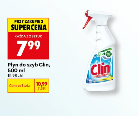 Płyn do szyb Clin promocja w Biedronka