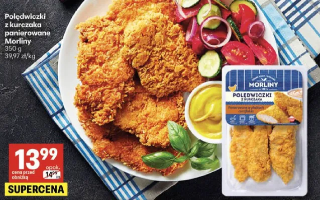 Polędwiczki z kurczaka panierowane promocja w Delikatesy Centrum
