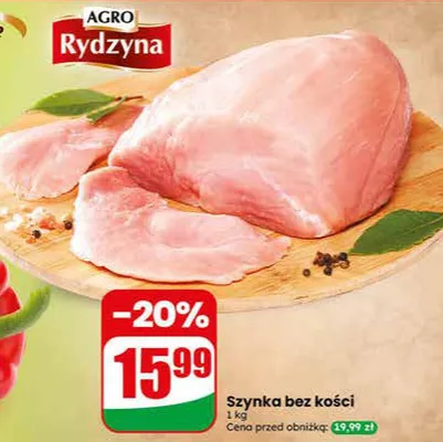 Szynka bez kości promocja w Dino