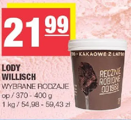 Lody Willisch promocja w SPAR