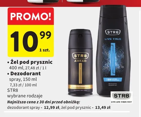 Żel pod prysznic Str8 freak promocja w Intermarche