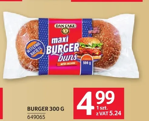 Bułki burger Dan Cake promocja w Selgros