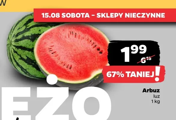Arbuz luz promocja w Netto