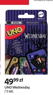 Gra karciana UNO Wednesday promocja w Empik