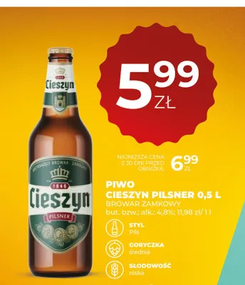 Piwo Cieszyn Pilsner promocja w Duży Ben
