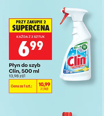 Płyn do szyb Clin promocja w Biedronka