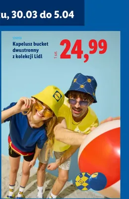 Kapelusz bucket dwustronny z kolekcji Lidl promocja w Lidl