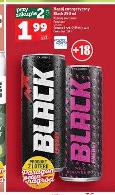 Napój energetyczny cranberry Delito promocja w TOPAZ