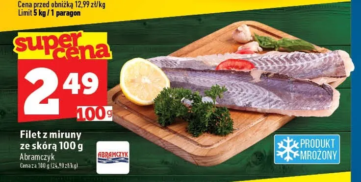 Filet z miruny ze skórą Abramczyk promocja w TOPAZ