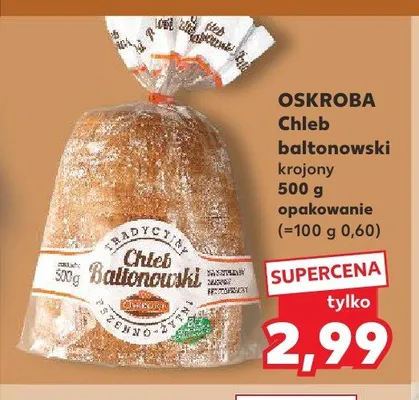 Chleb baltonowski krojony Oskroba promocja w Kaufland