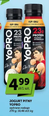 Jogurt pitny truskawka malina YoPro promocja w Groszek