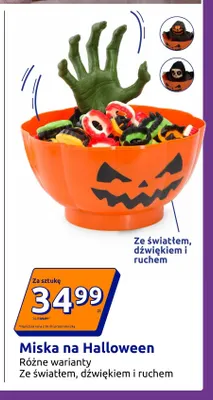 Miska na Halloween ze światłem dźwiękiem i ruchem promocja w Action