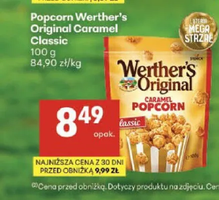 Popcorn Werther's Original Caramel Classic promocja w Delikatesy Centrum