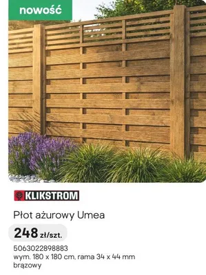 Płot płot ażurowy Umea promocja w Castorama