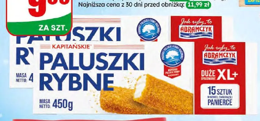 Kapitańskie paluszki rybne Abramczyk promocja w Dino
