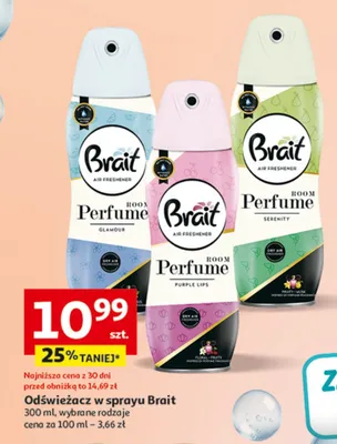 Odświeżacz w sprayu Perfume, wybrane rodzaje promocja w Auchan