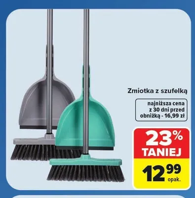 Zmiotka z szufelką promocja w Carrefour