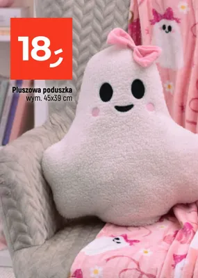 Pluszowa poduszka 45x39 cm promocja w Dealz