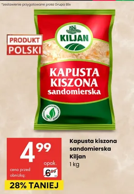 Kapusta kiszona sandomierska promocja w Delikatesy Centrum
