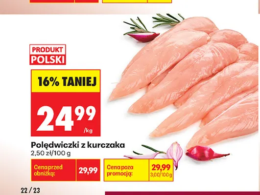 Polędwiczki z kurczaka promocja w Biedronka