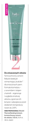 Termoochronny cement do włosów Rebuild Thermal Bonding Cement Hebe Professional promocja w Hebe