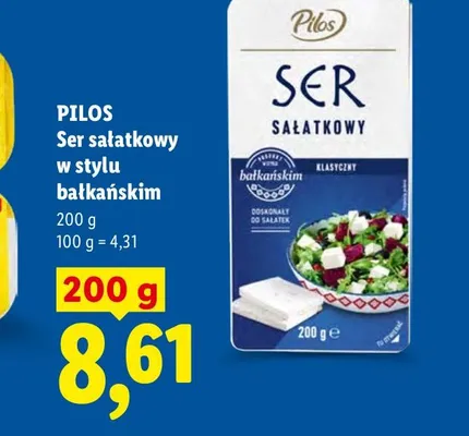 Ser sałatkowy w stylu bałkańskim Pilos promocja w Lidl