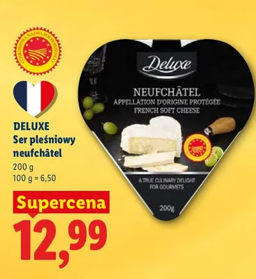 Ser pleśniowy neufchâtel promocja w Lidl