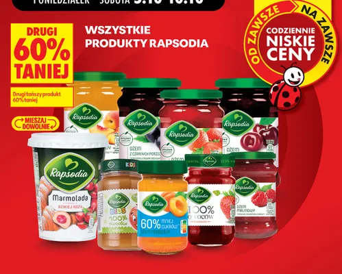 Dżem malinowy Rapsodia promocja w Biedronka