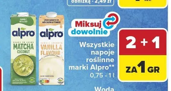 Napój roślinny Alpro promocja w Carrefour Market