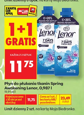 Płyn do płukania tkanin Spring Awakening Lenor promocja w Biedronka