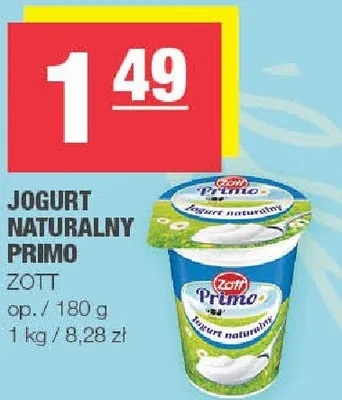 Jogurt naturalny primo promocja w SPAR
