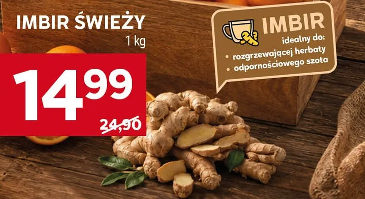 Imbir świeży promocja w Stokrotka