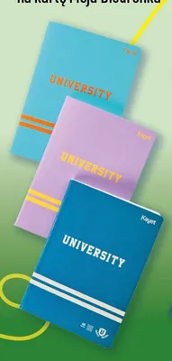 Zeszyt A5 60 kartek Kayet University promocja w Biedronka