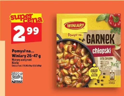 Pomysł na... Winiary Garnek chłopski promocja w TOPAZ
