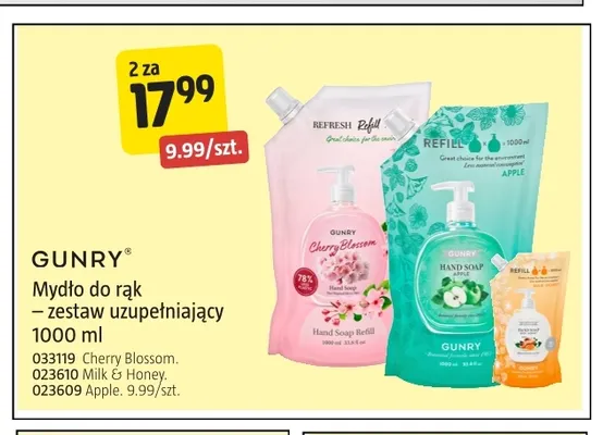 Mydło do rąk zestaw uzupełniający Cherry Blossom Gunry promocja w Jula