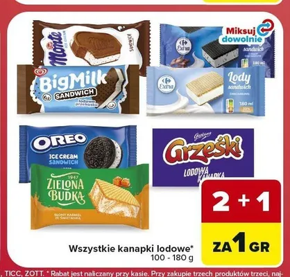 Kanapki lodowe promocja w Carrefour