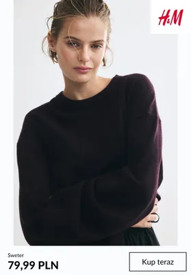 Sweter H & M promocja w H&M