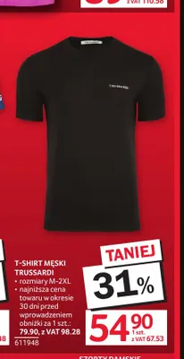 T-shirt męski Trussardi promocja w Selgros