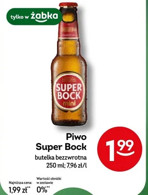 Piwo Super Bock promocja w Żabka