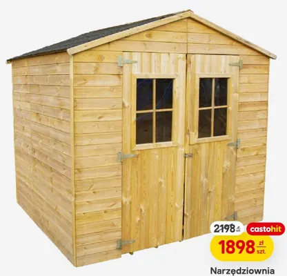 Narzędziownia drewniana 2-drzwiowa promocja w Castorama