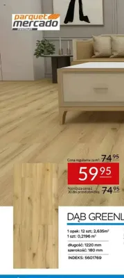 Panele winylowe Parquet Mercado Dąb Greenland promocja w Abra Meble
